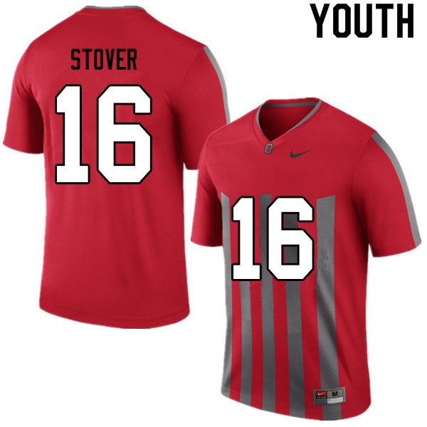 Ohio State Buckeyes #16 Cade Stover Youth Player Jersey Retro